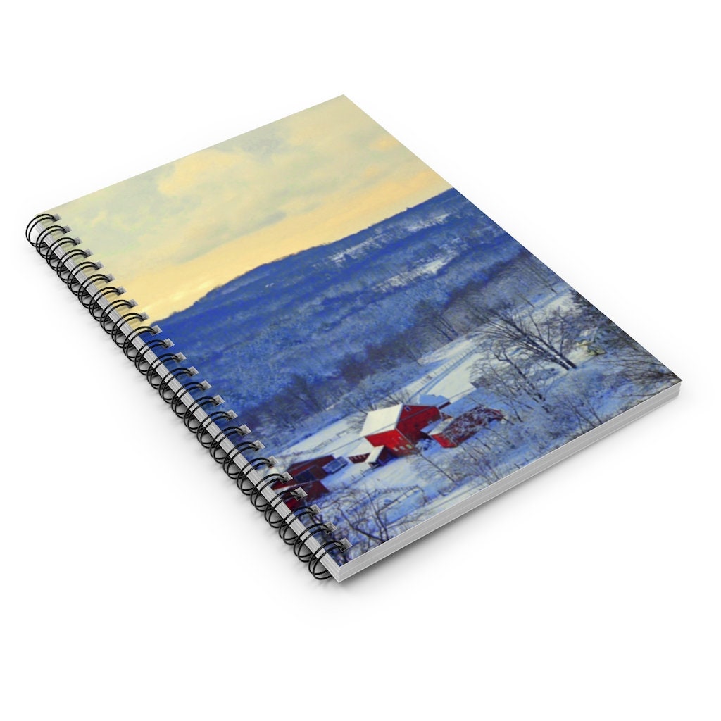 Winter Countryside Spiral Notebook - Ruled Line