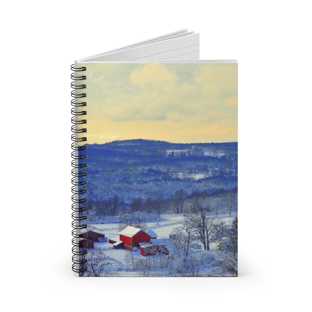 Winter Countryside Spiral Notebook - Ruled Line