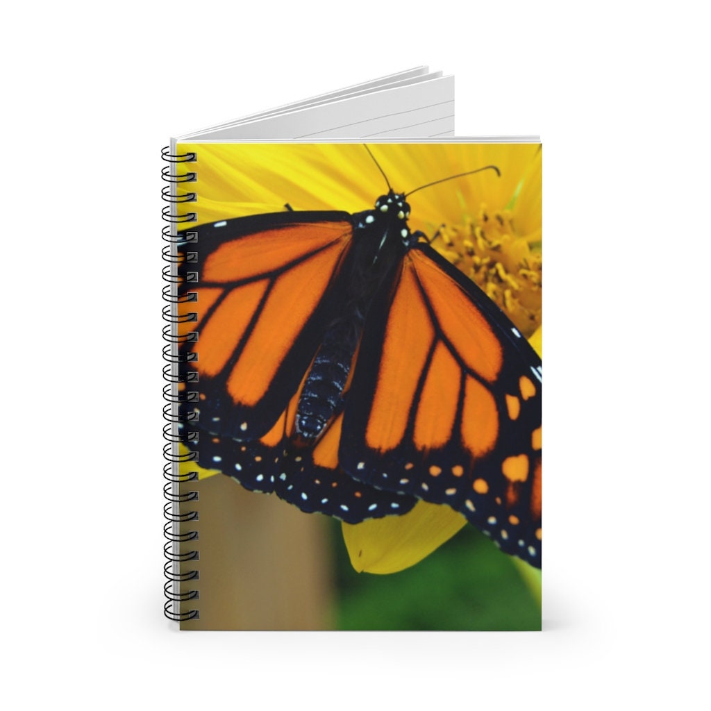 Monarch Butterfly Vincenzo Spiral Notebook - Ruled Line