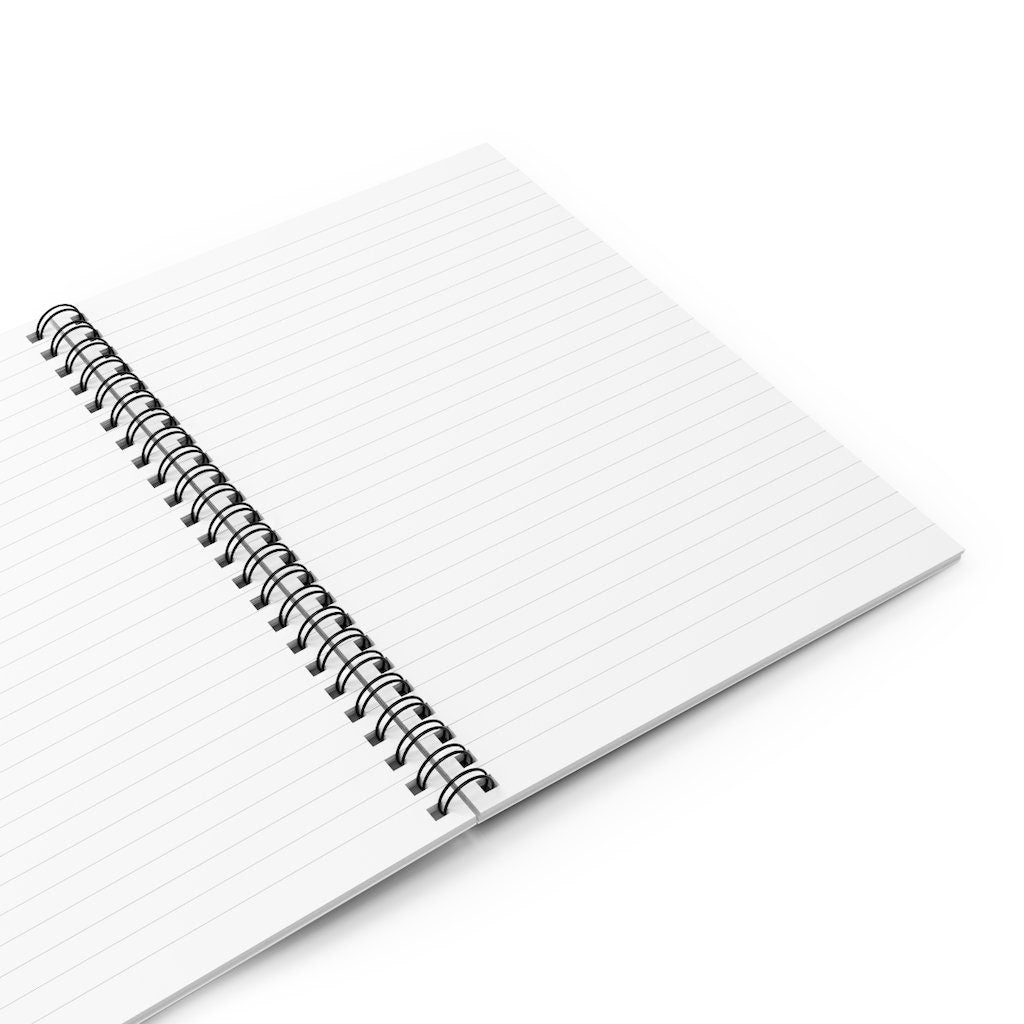 White Peony Spiral Notebook - Ruled Line