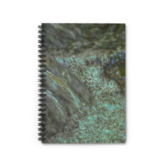 Waterfall Bubbles Spiral Notebook - Ruled Line