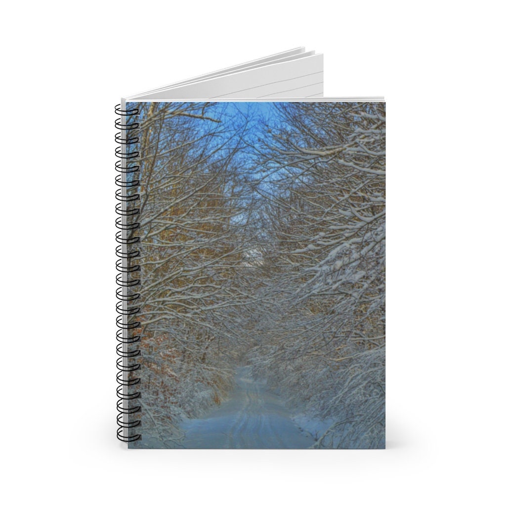 Snowy Path Spiral Notebook - Ruled Line