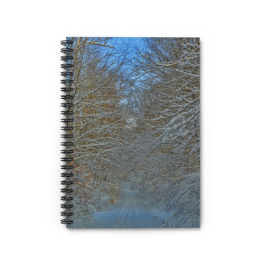 Snowy Path Spiral Notebook - Ruled Line