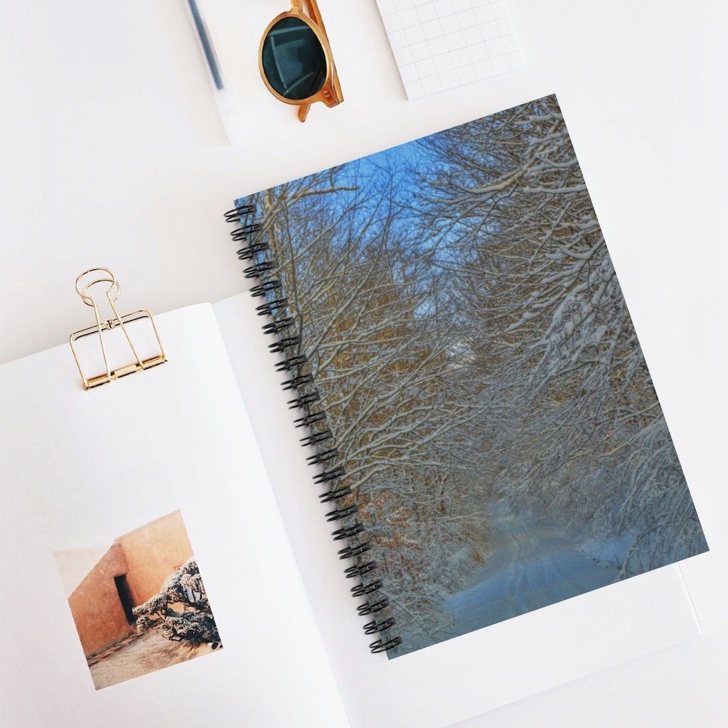 Snowy Path Spiral Notebook - Ruled Line