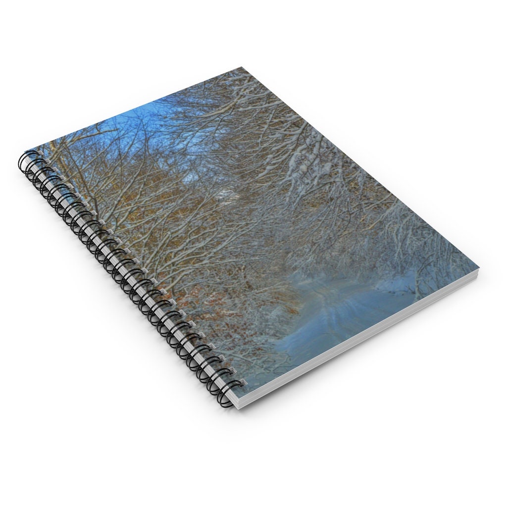 Snowy Path Spiral Notebook - Ruled Line