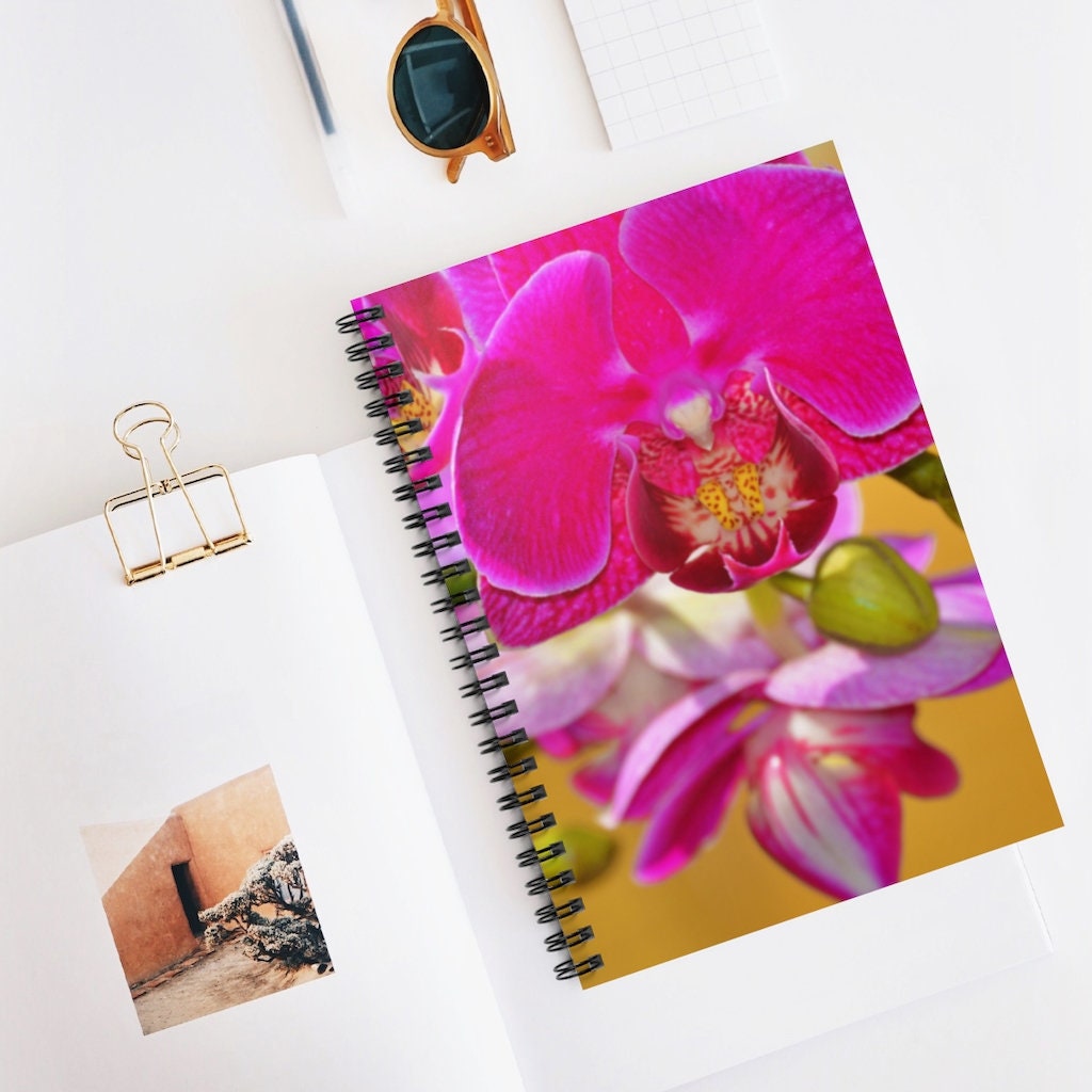 Orchid2 Spiral Notebook - Ruled Line