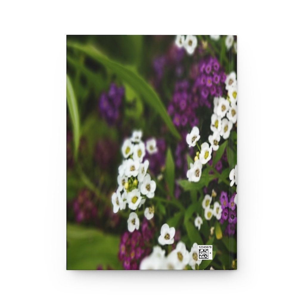 Sweet Alyssum Hardcover Journal