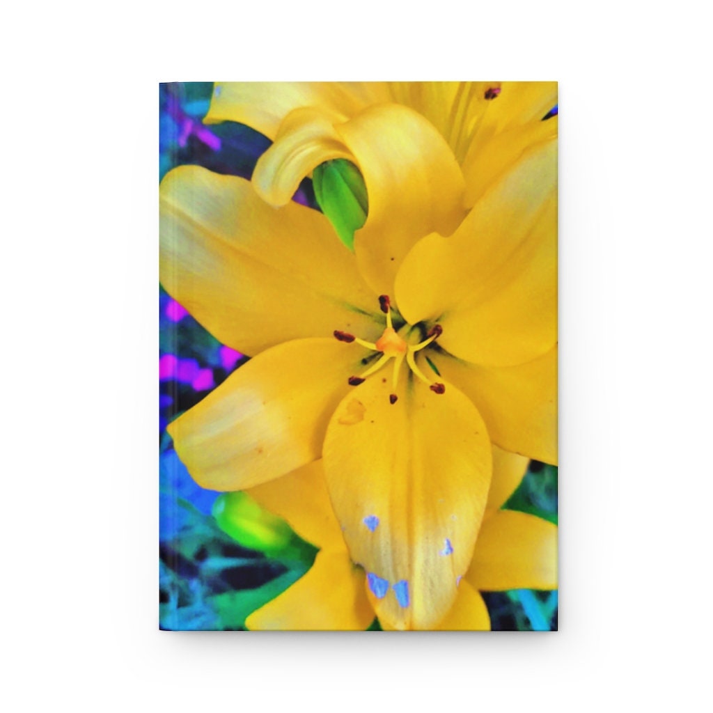 Yellow Lily Hardcover Journal