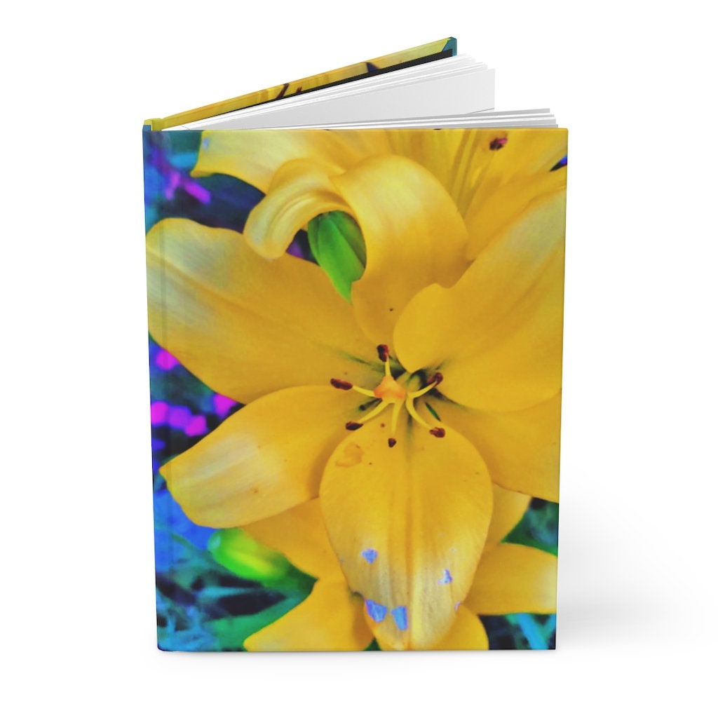 Yellow Lily Hardcover Journal