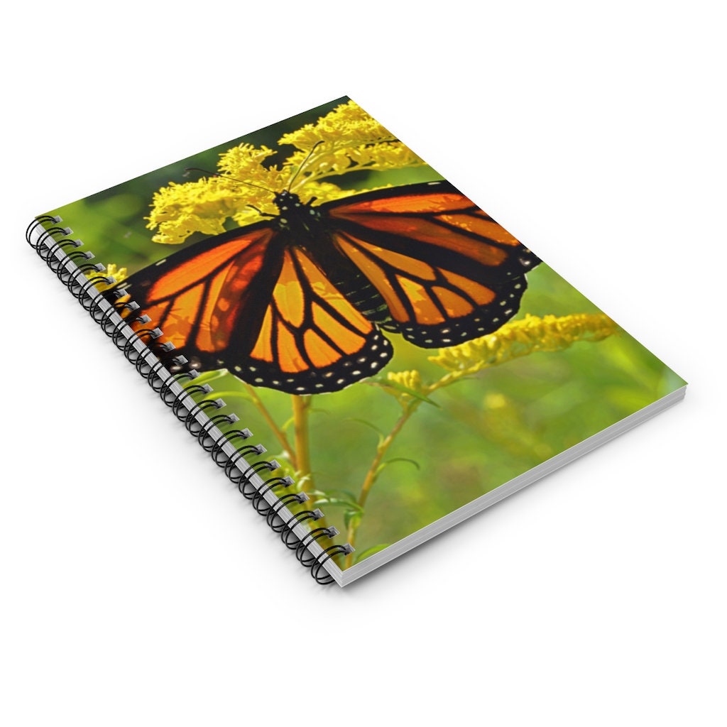 Monarch Butterfly Elizabeth Spiral Notebook - Ruled Line