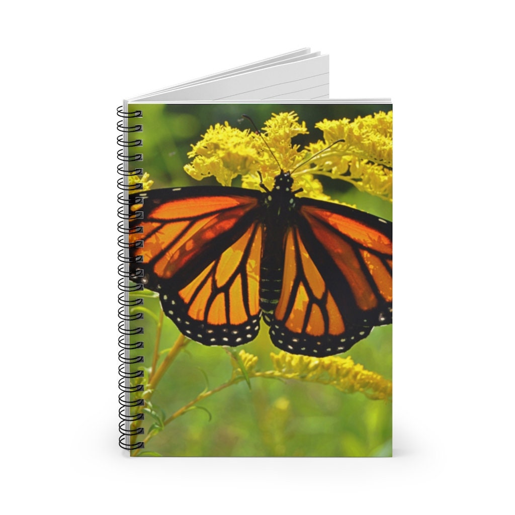 Monarch Butterfly Elizabeth Spiral Notebook - Ruled Line