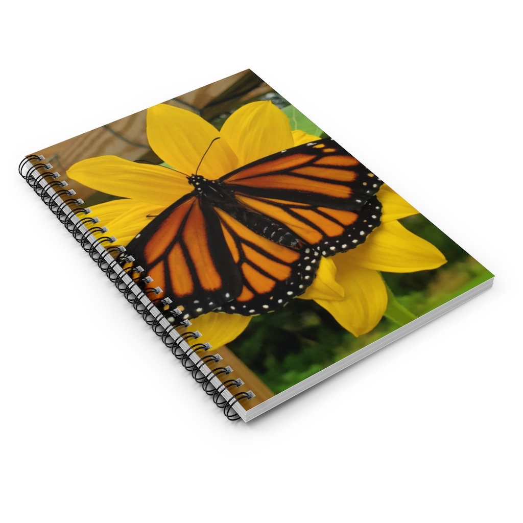 Monarch Butterfly Olivia Spiral Notebook - Ruled Line