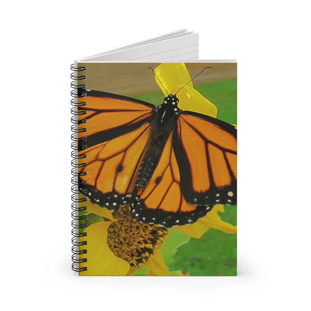 Monarch Butterfly Polo Spiral Notebook - Ruled Line