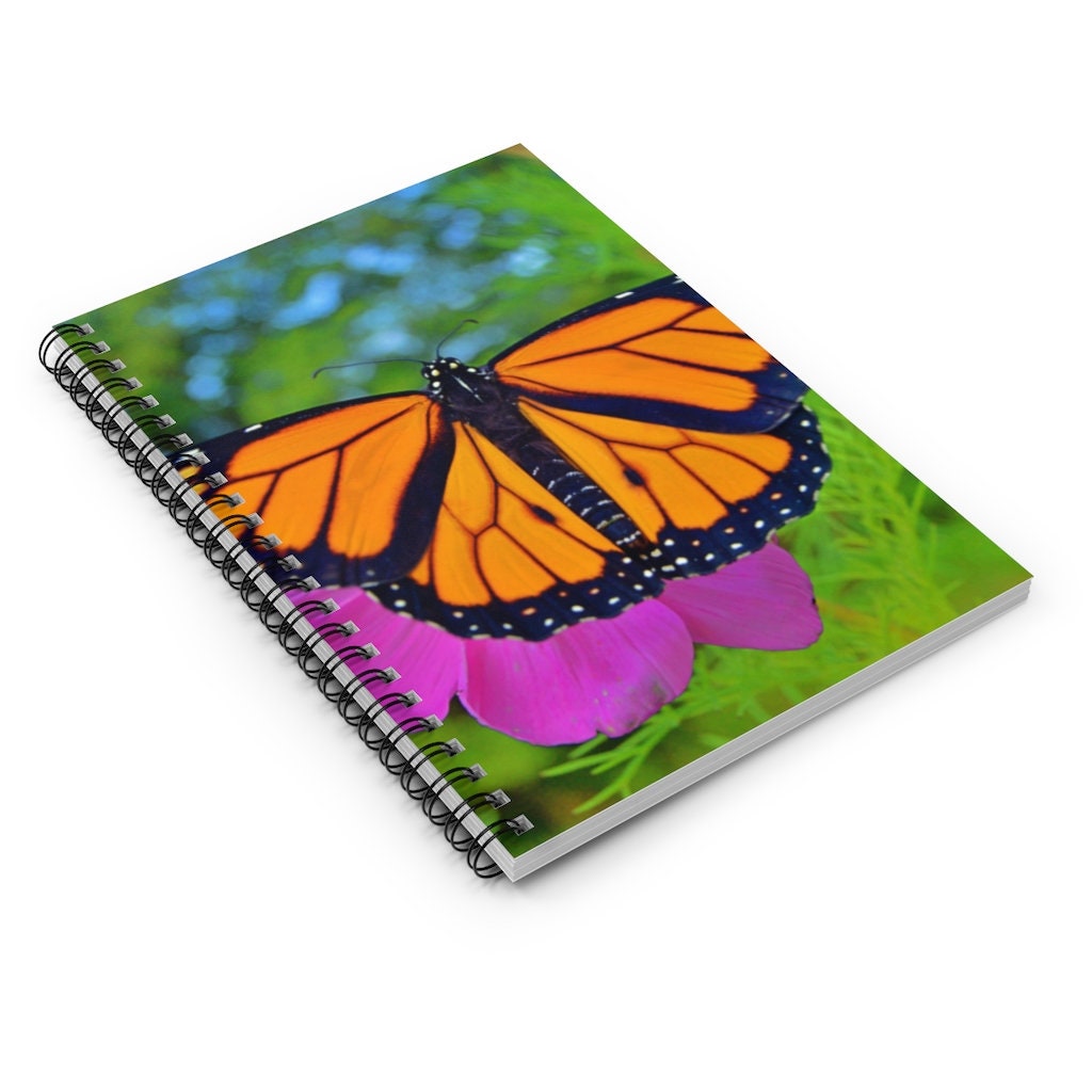 Monarch Butterfly Marco Spiral Notebook - Ruled Line