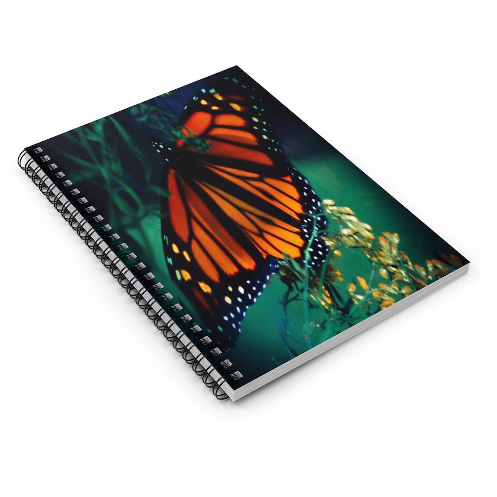 Monarch Butterfly Stefano3 Spiral Notebook - Ruled Line