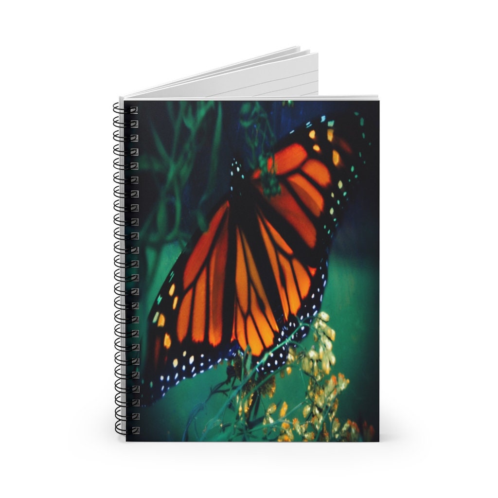 Monarch Butterfly Stefano3 Spiral Notebook - Ruled Line