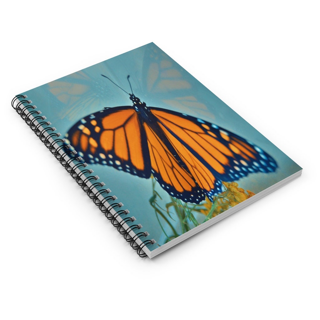 Monarch Butterfly Stefano Spiral Notebook - Ruled Line