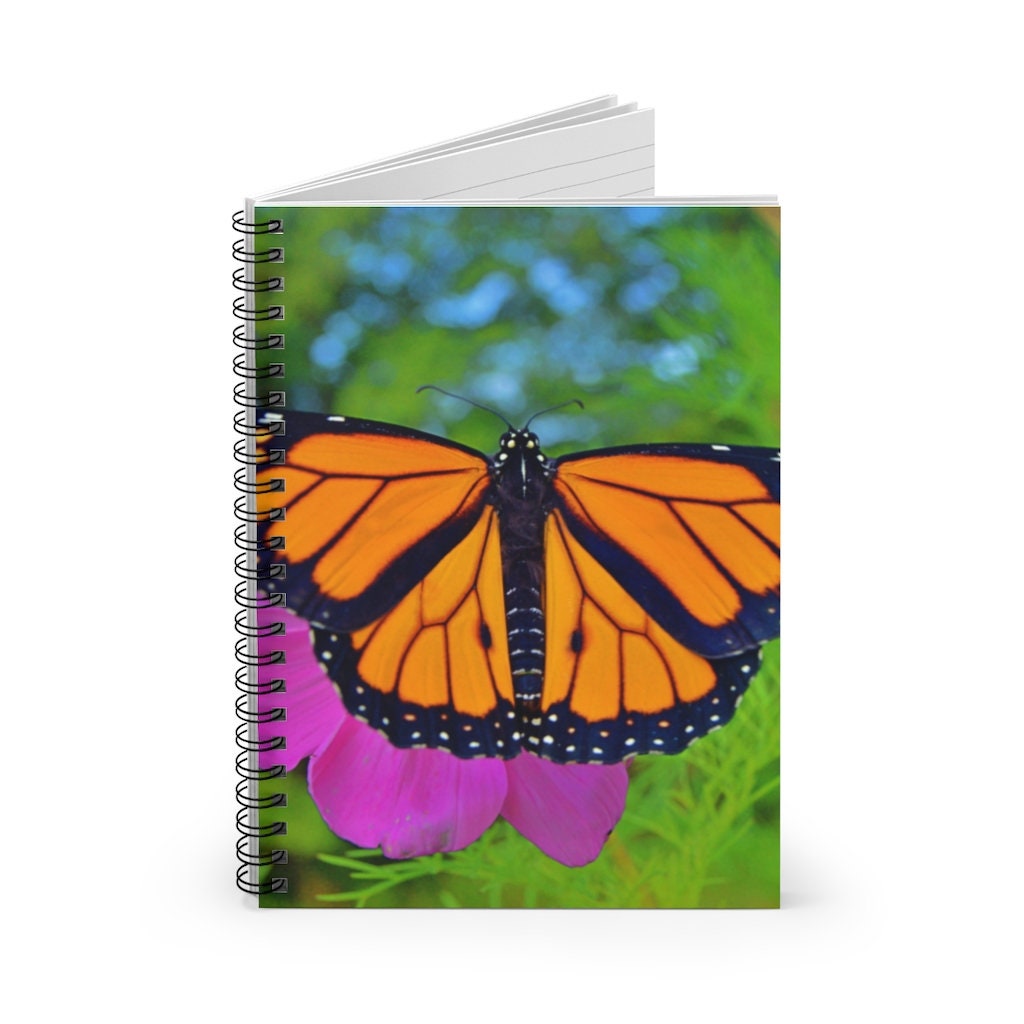 Monarch Butterfly Marco Spiral Notebook - Ruled Line