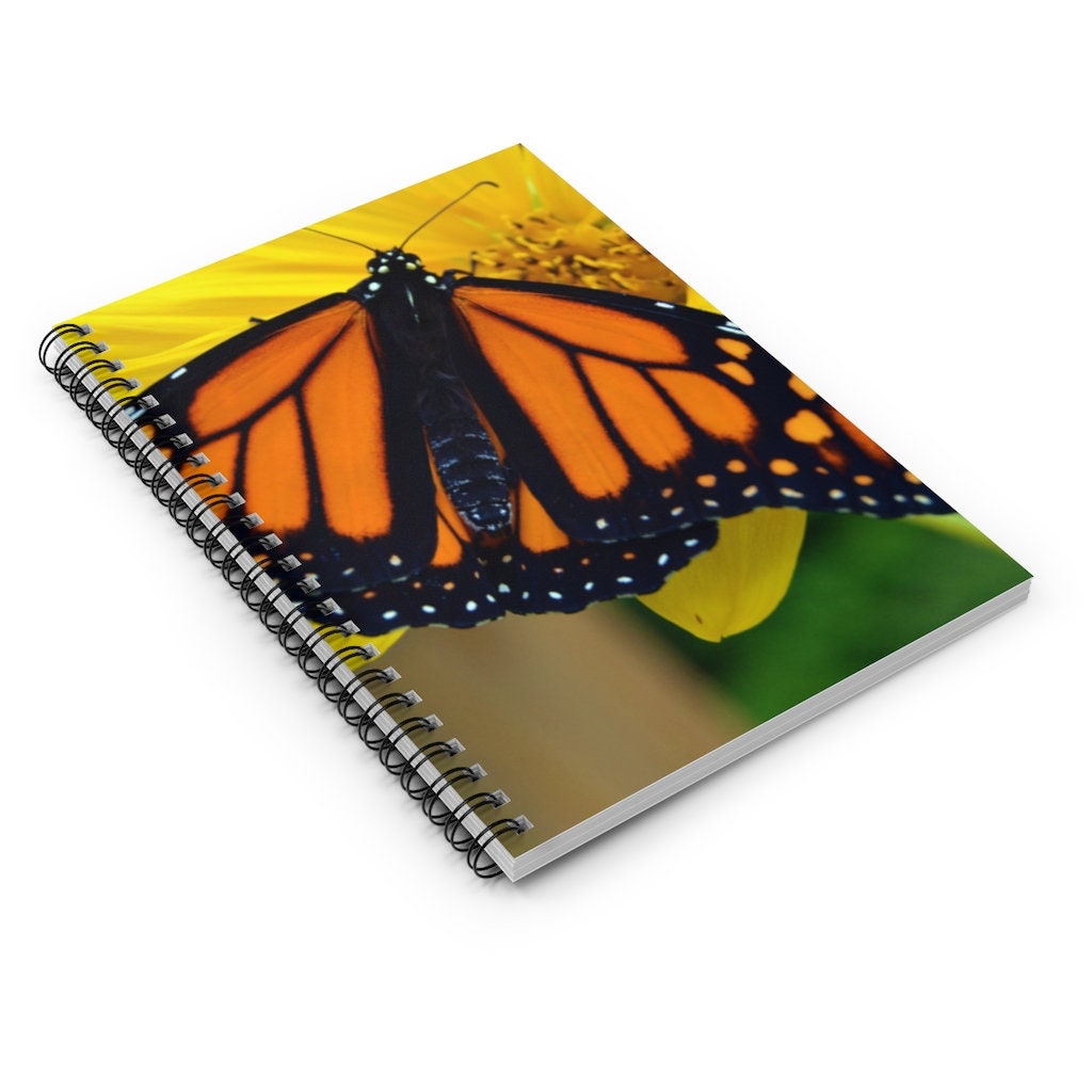 Monarch Butterfly Vincenzo Spiral Notebook - Ruled Line