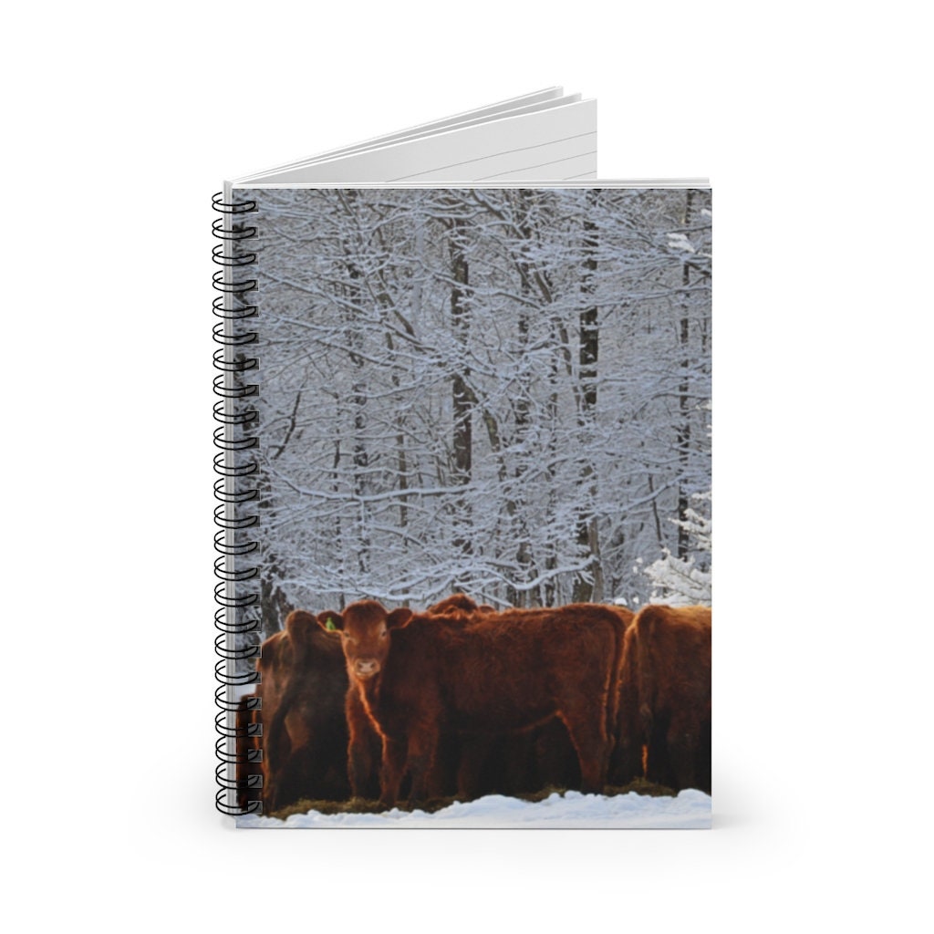 Winter Herd Spiral Notebook - Ruled Line