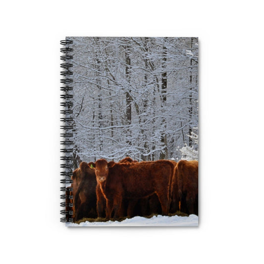 Winter Herd Spiral Notebook - Ruled Line