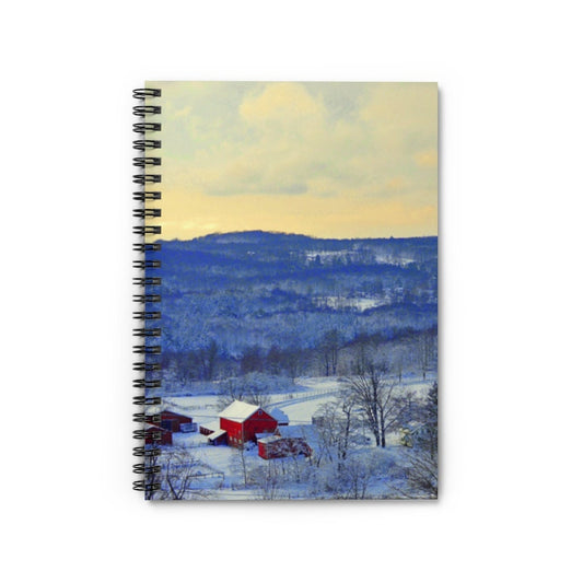 Winter Countryside Spiral Notebook - Ruled Line