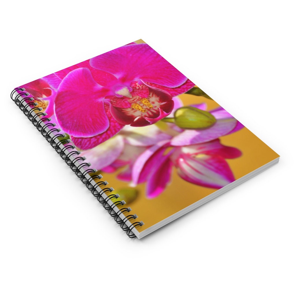 Orchid2 Spiral Notebook - Ruled Line