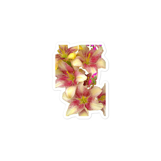 Stargazer Lily Bubble-free stickers