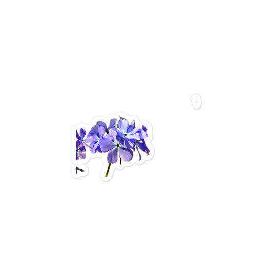 Wild Blue Phlox Bubble-free stickers