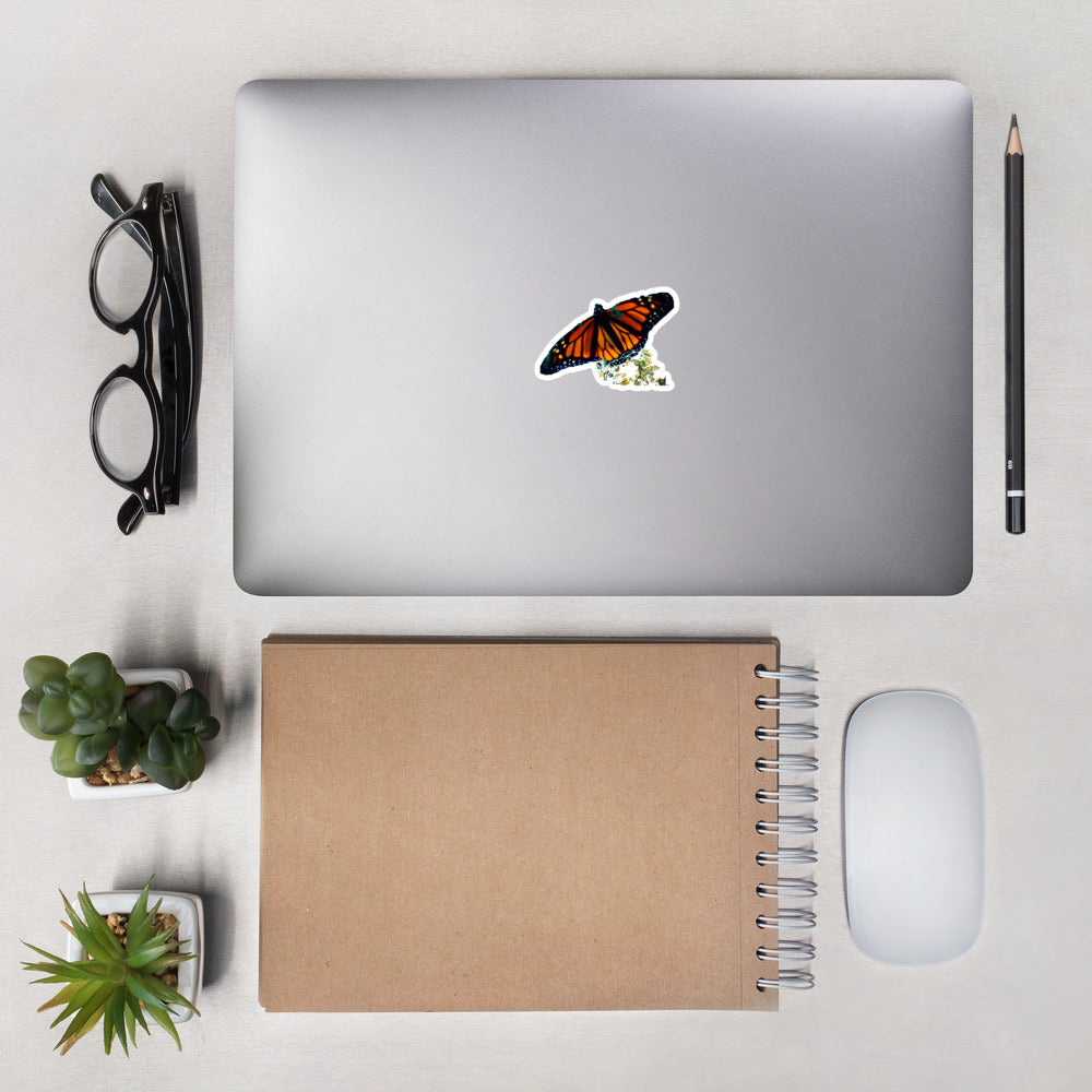 Stefano the Monarch Butterfly Bubble-free stickers