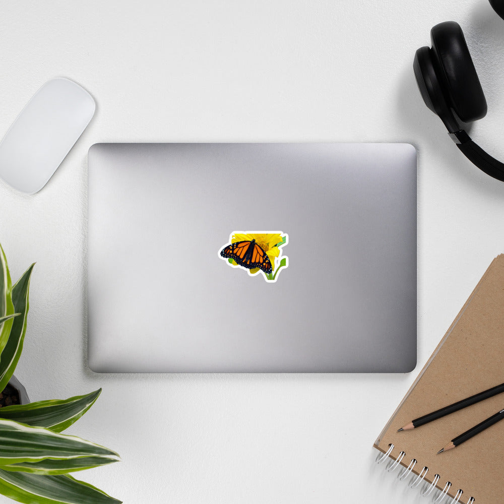 Vincenzo the Monarch Butterfly Bubble-free stickers