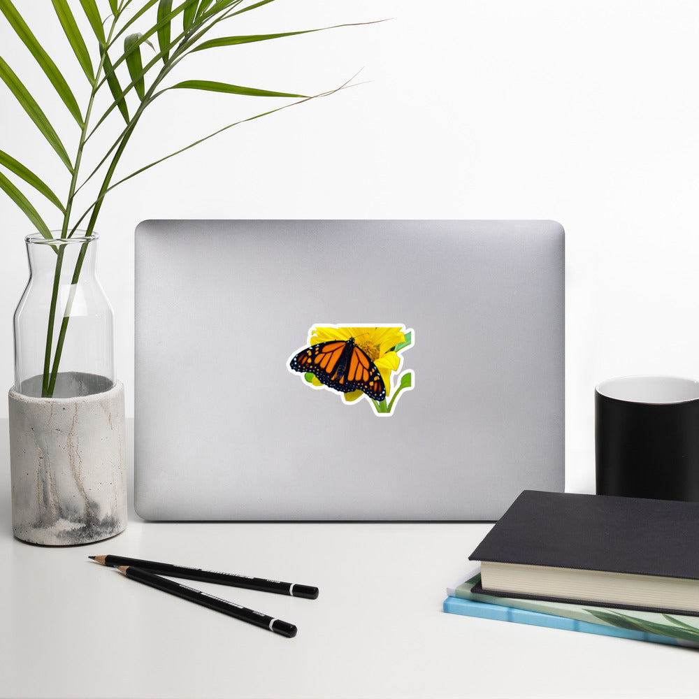 Vincenzo the Monarch Butterfly Bubble-free stickers