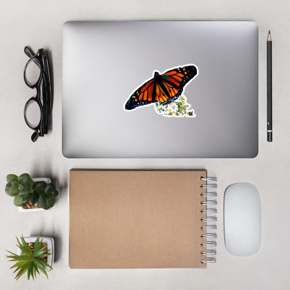 Stefano the Monarch Butterfly Bubble-free stickers