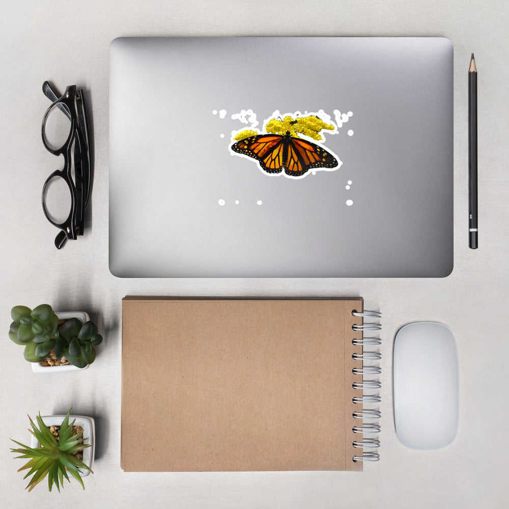 Elizabeth the Monarch Butterfly Bubble-free stickers