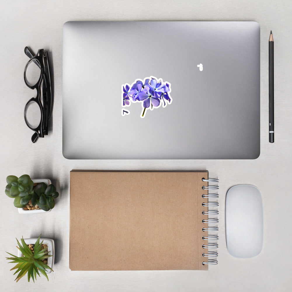 Wild Blue Phlox Bubble-free stickers