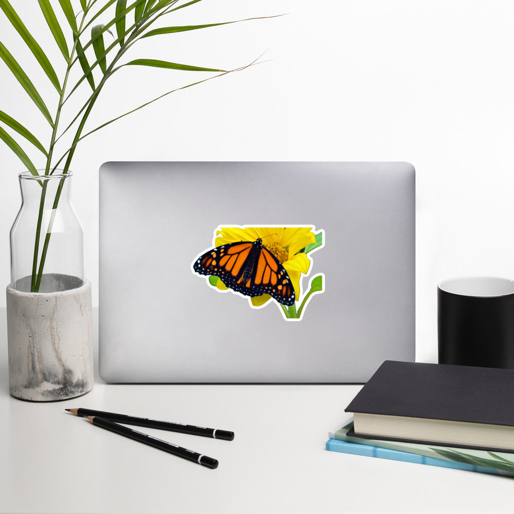 Vincenzo the Monarch Butterfly Bubble-free stickers