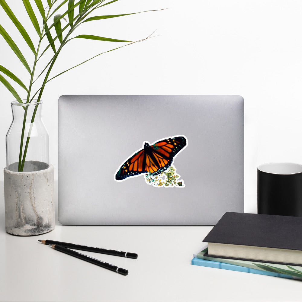 Stefano the Monarch Butterfly Bubble-free stickers