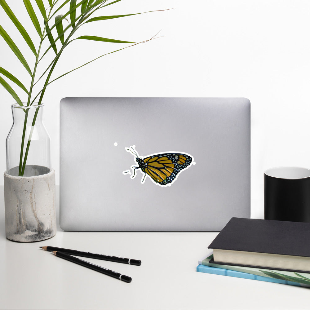 Sophia the Monarch Butterfly Bubble-free stickers