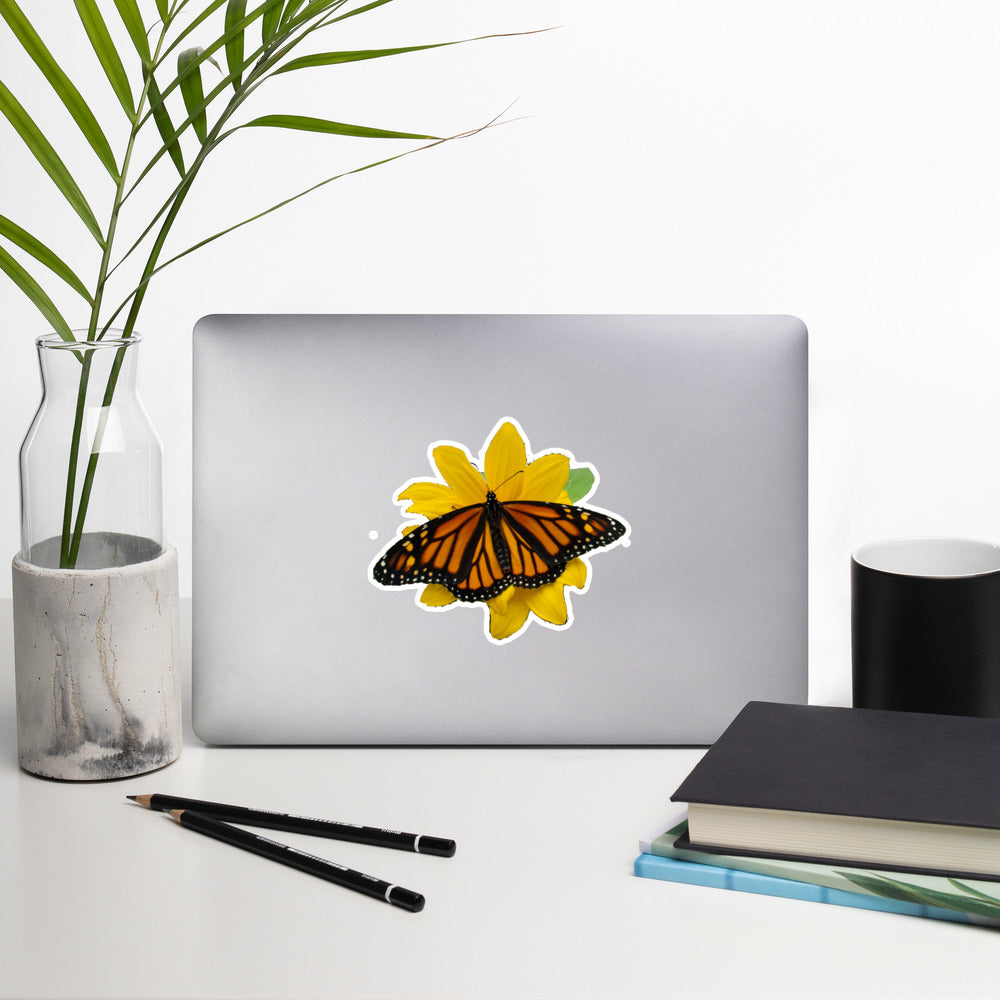 Olivia the Monarch Butterfly Bubble-free stickers