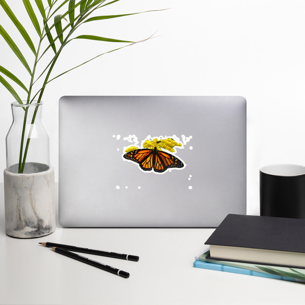 Elizabeth the Monarch Butterfly Bubble-free stickers