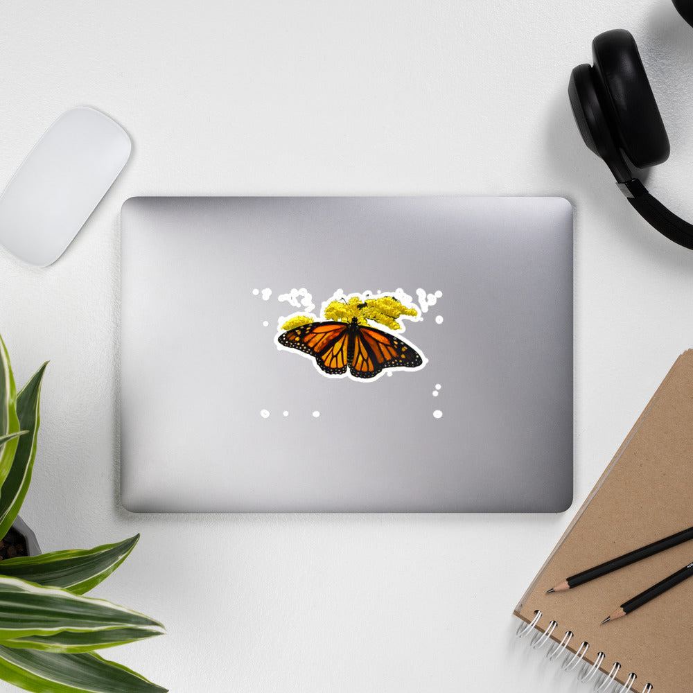 Elizabeth the Monarch Butterfly Bubble-free stickers