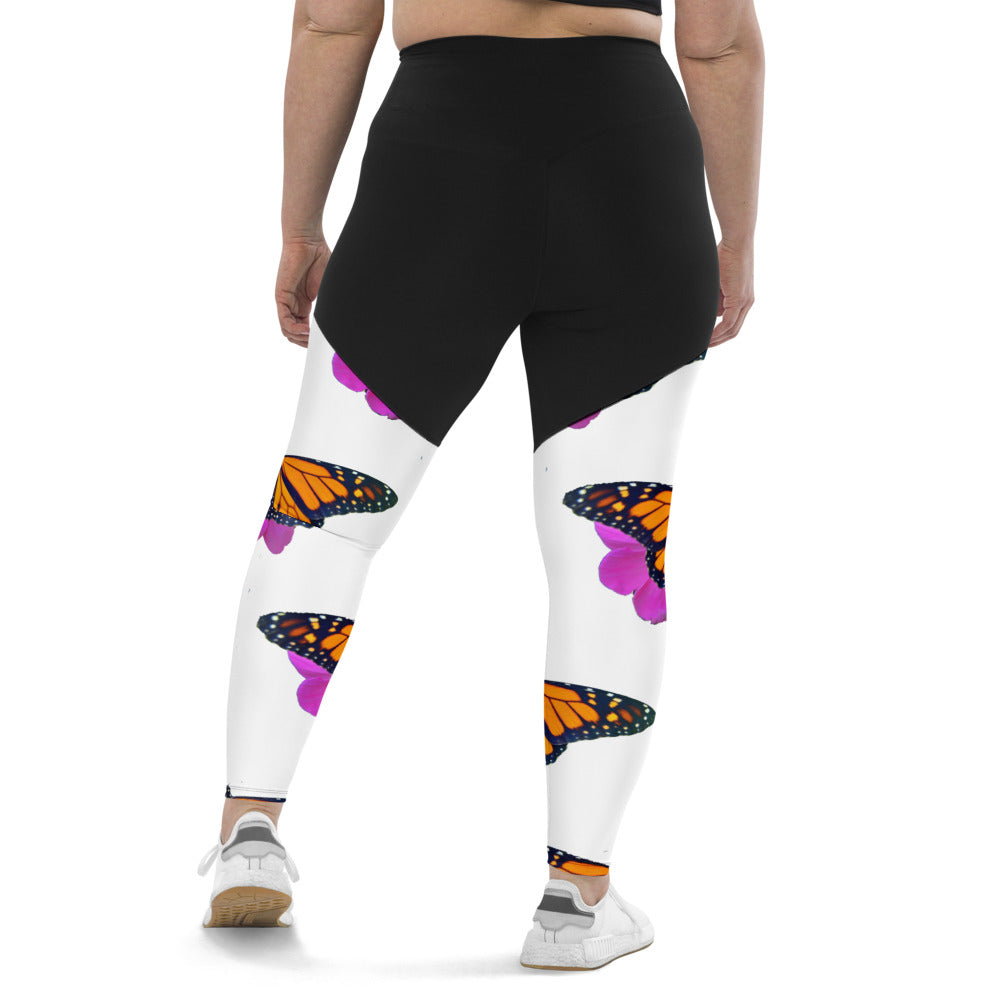 Marco the Monarch Butterfly Sports Leggings