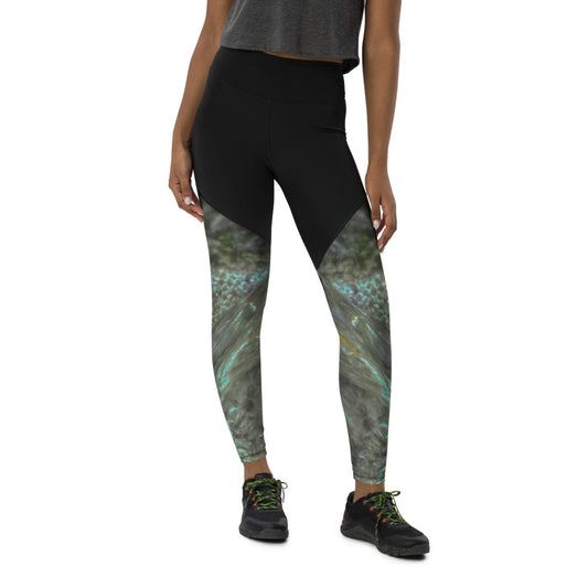 Waterfall Bubbles Sports Leggings