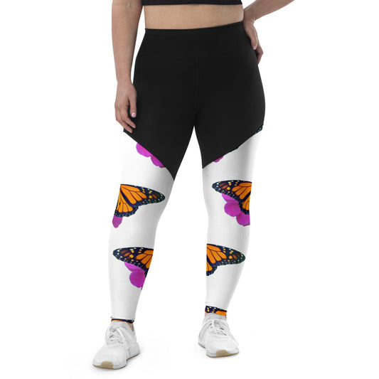 Marco the Monarch Butterfly Sports Leggings