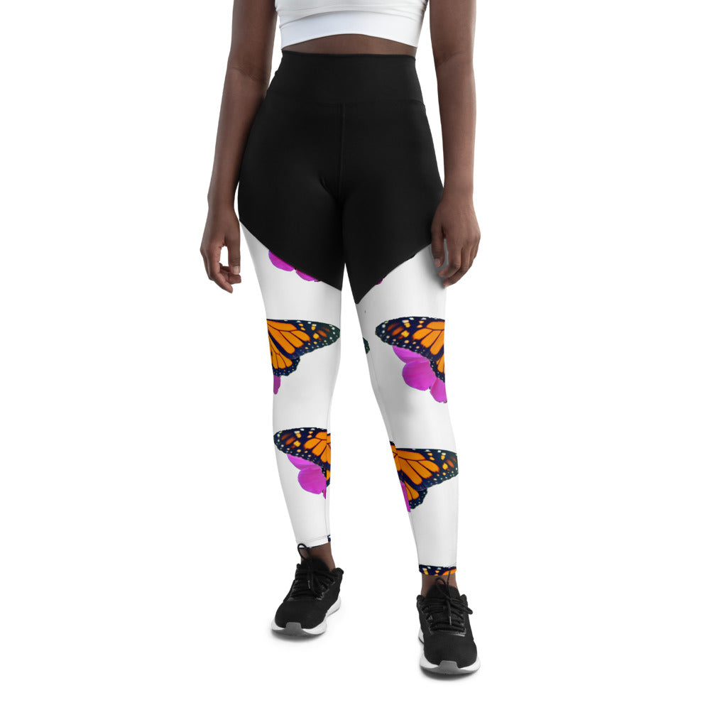 Marco the Monarch Butterfly Sports Leggings