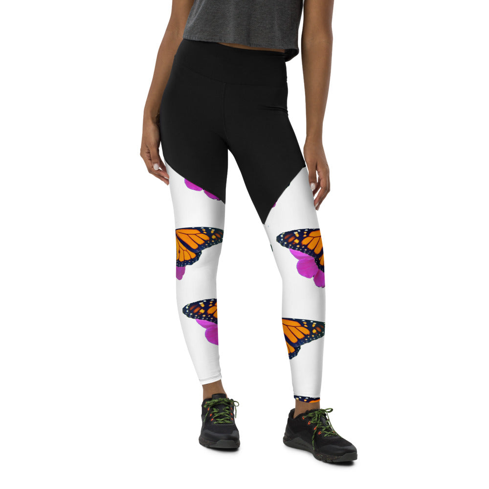 Marco the Monarch Butterfly Sports Leggings