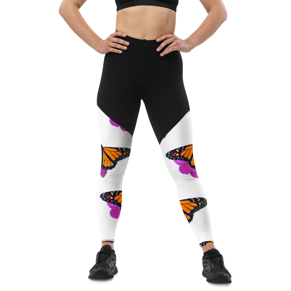 Marco the Monarch Butterfly Sports Leggings