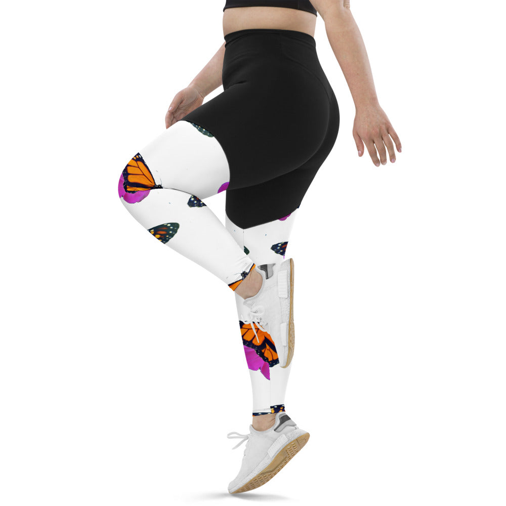 Marco the Monarch Butterfly Sports Leggings