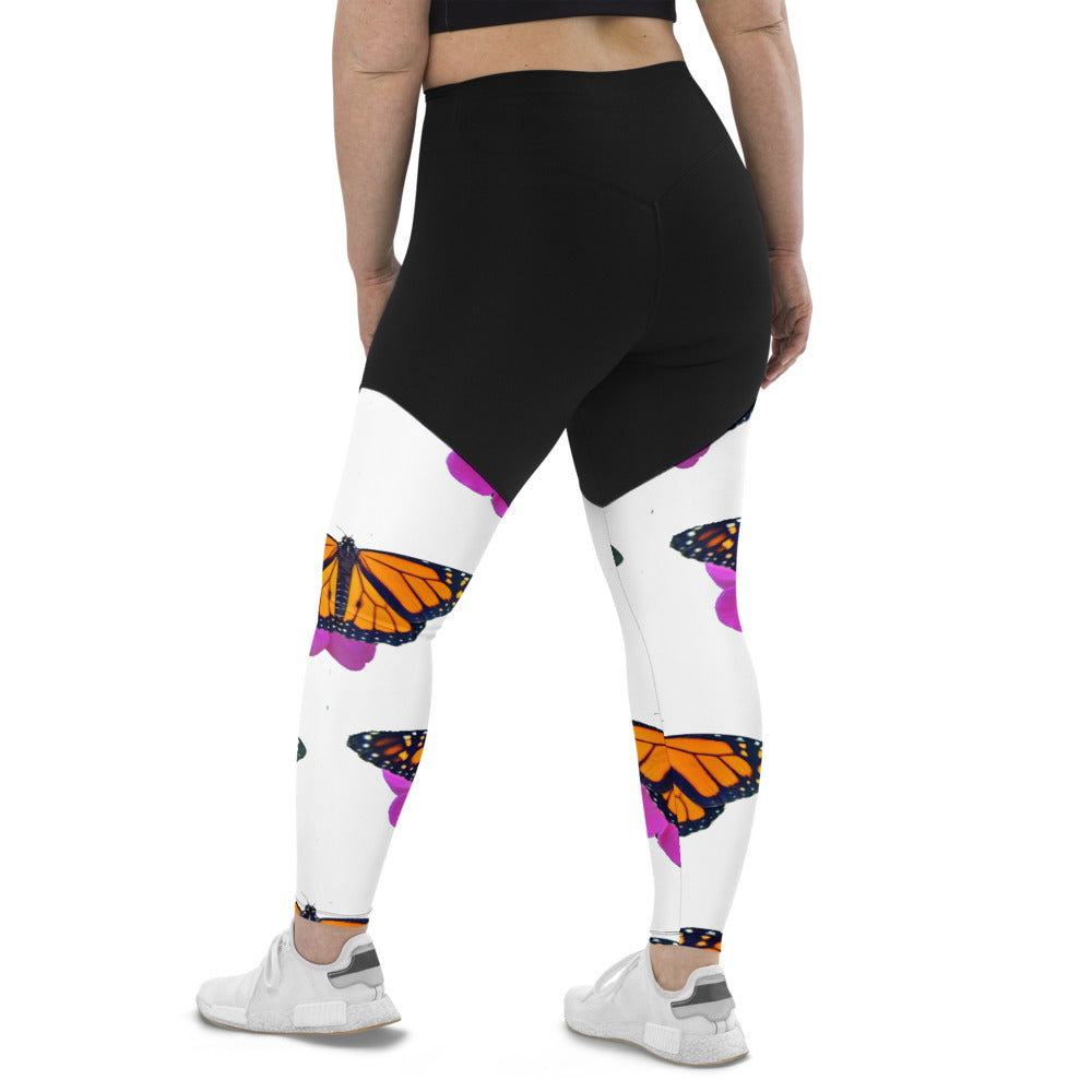 Marco the Monarch Butterfly Sports Leggings