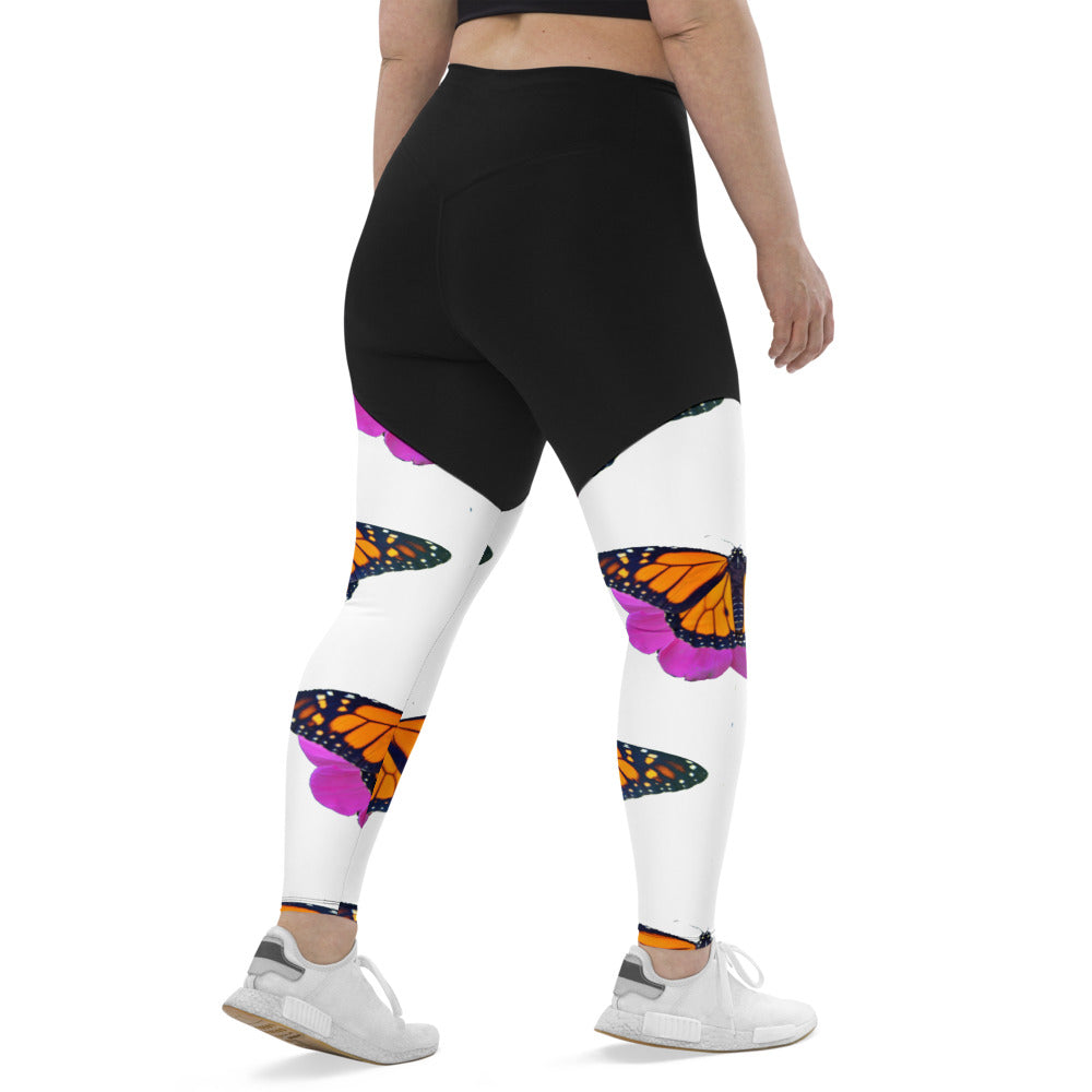 Marco the Monarch Butterfly Sports Leggings